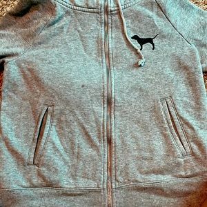 I’m selling a grey adult small PINK jacket worn at least 2 times